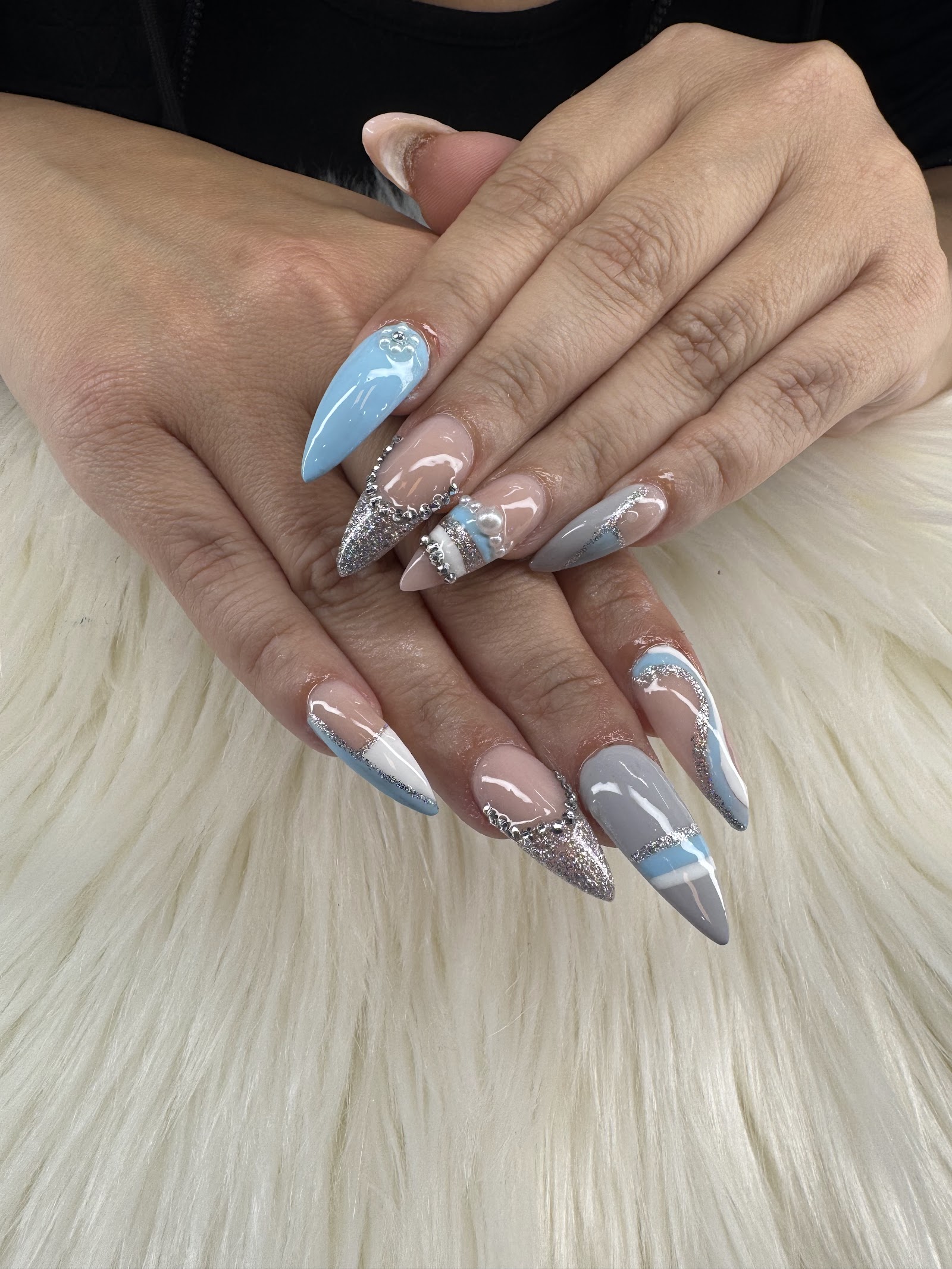 Solar Nail & Spa nail work in Burleson, Texas
